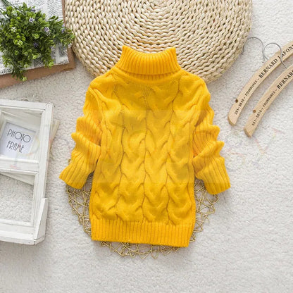 Warm Cable Knit Kids Sweater - Lusomart