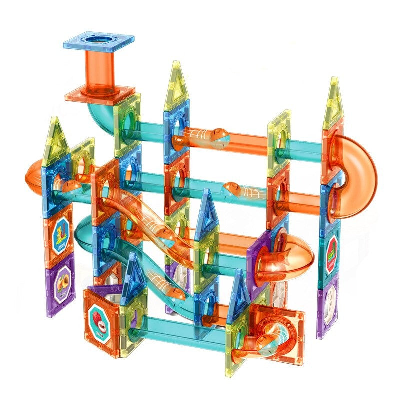 Fun Magnetic Building Playset 68pc Safe Kids Toy - Lusomart