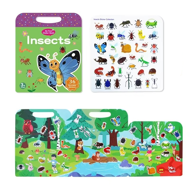 Children's Magnetic Playbook - Boost Creativity - Plastic - 23.5x28 cm - 8 Pages