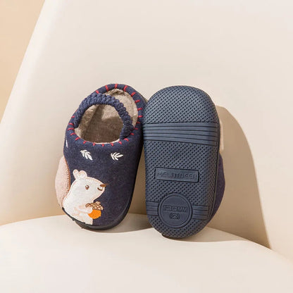 Cozy Kids Slippers Fun Soft Grip Sole - Lusomart