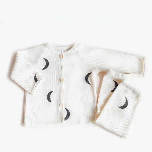 Soft Kids Pajama Set, Breathable Cotton Long Sleeves - Lusomart