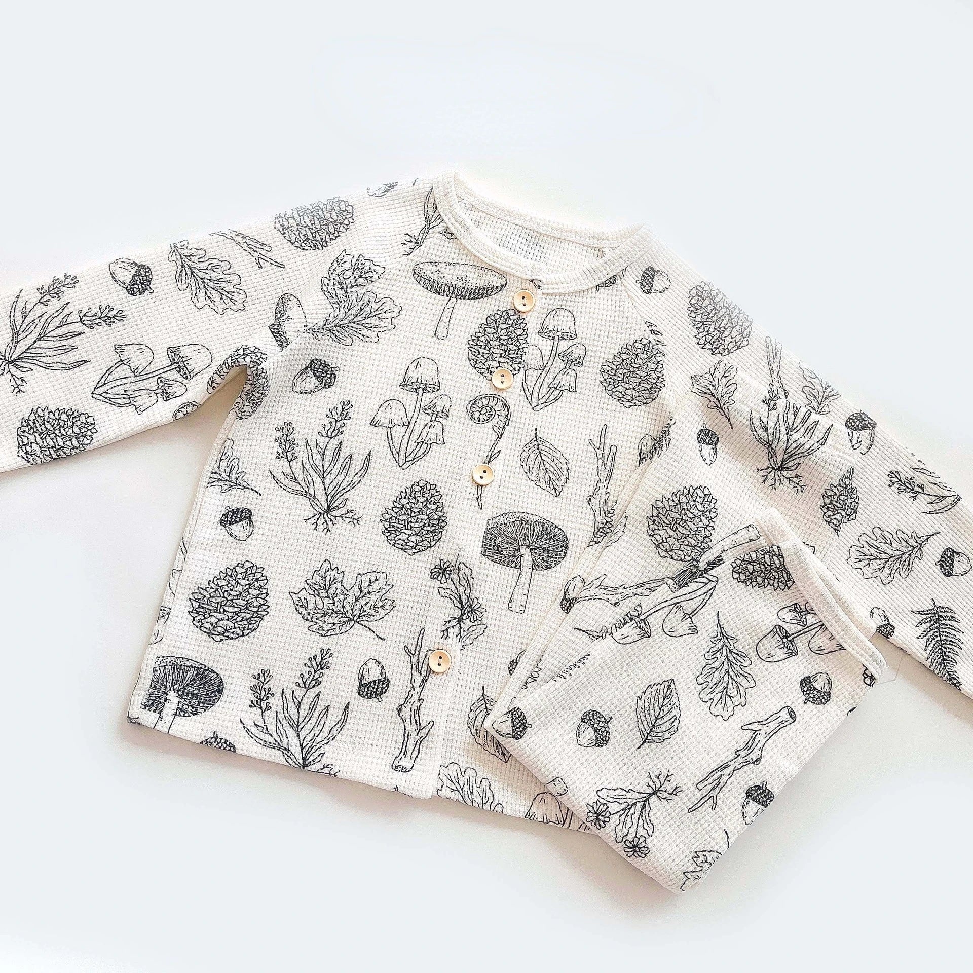 Kinderen Pyjama Luchtig Katoen Comfortabel Lange Mouwen en Broek 13