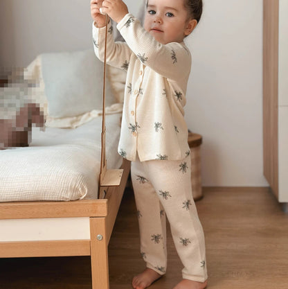 Title: Kids Pajama Set - Lightweight Cotton Comfort with Long Sleeves and Pants

Handle: kids-pajama-set-lightweight-cotton-long-sleeves-pants

Description: Keep your little ones cozy and stylish with our Kids Pajama Set! Made from breathable cotton, this comfy outfit features long sleeves and pants, ensuring a snug fit perfect for a good night's sleep. Ideal for every child who loves to snuggle up in comfort. Grab this set and let them dream in style!

Variants: 
- Size: 7
