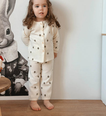 Kinderen Pyjama Luchtig Katoen Comfortabel Lange Mouwen en Broek 8