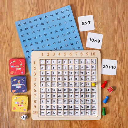 Fun Wooden Learning Math Board Game for Children - Lusomart