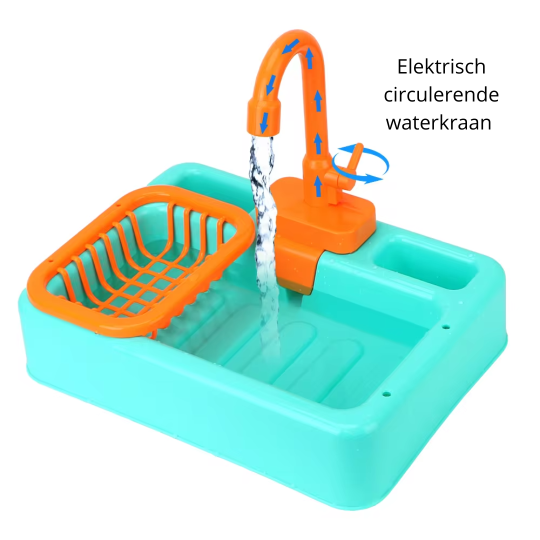 Kinderen Speelset Gootsteen Met Werkende Waterkraan Educatief Duurzaam Plastic 3