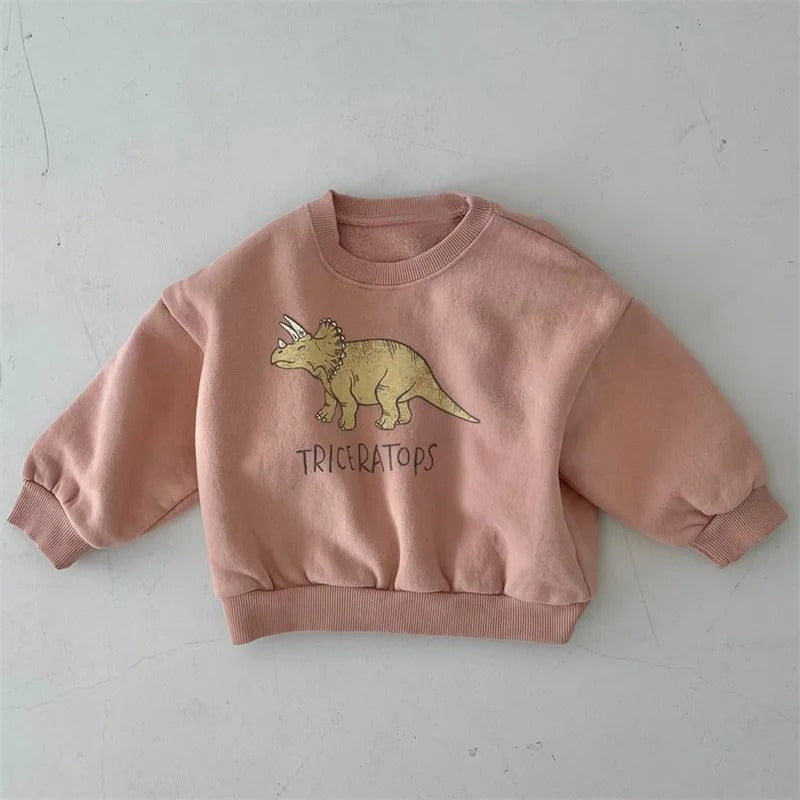Fun Dino Graphic Hoodie for Kids Soft Green Cotton - Lusomart