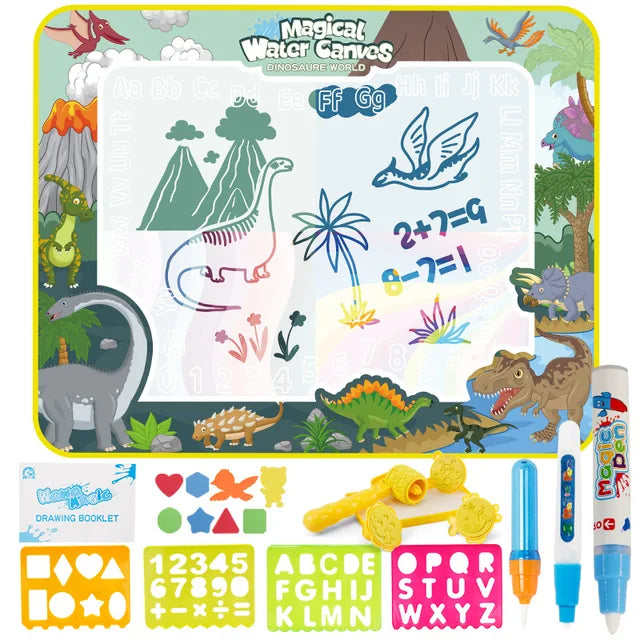 Kinderen Watermat Creatief Speelgoed Met Sjablonen en Waterpennen Herbruikbaar 1000x800mm 8