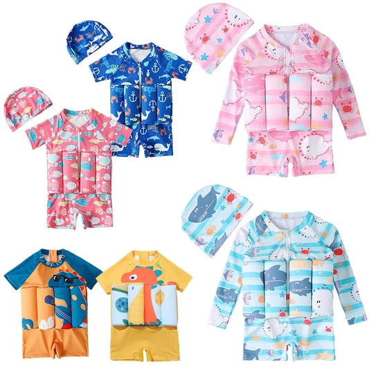 Toddler Swim Vests UPF 50+ Adjustable Float Suits - Lusomart