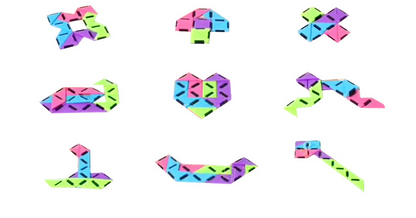Kinderen's Hinge Puzzle Creatief Speelgoed Beweegbare Scharnieren Plastic 1