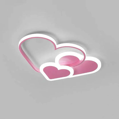 Colorful Heart Shaped Kids Ceiling Light