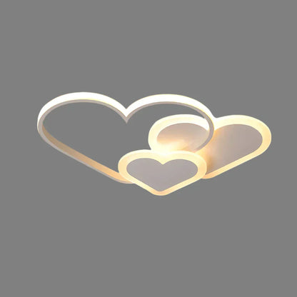 Colorful Heart Shaped Kids Ceiling Light