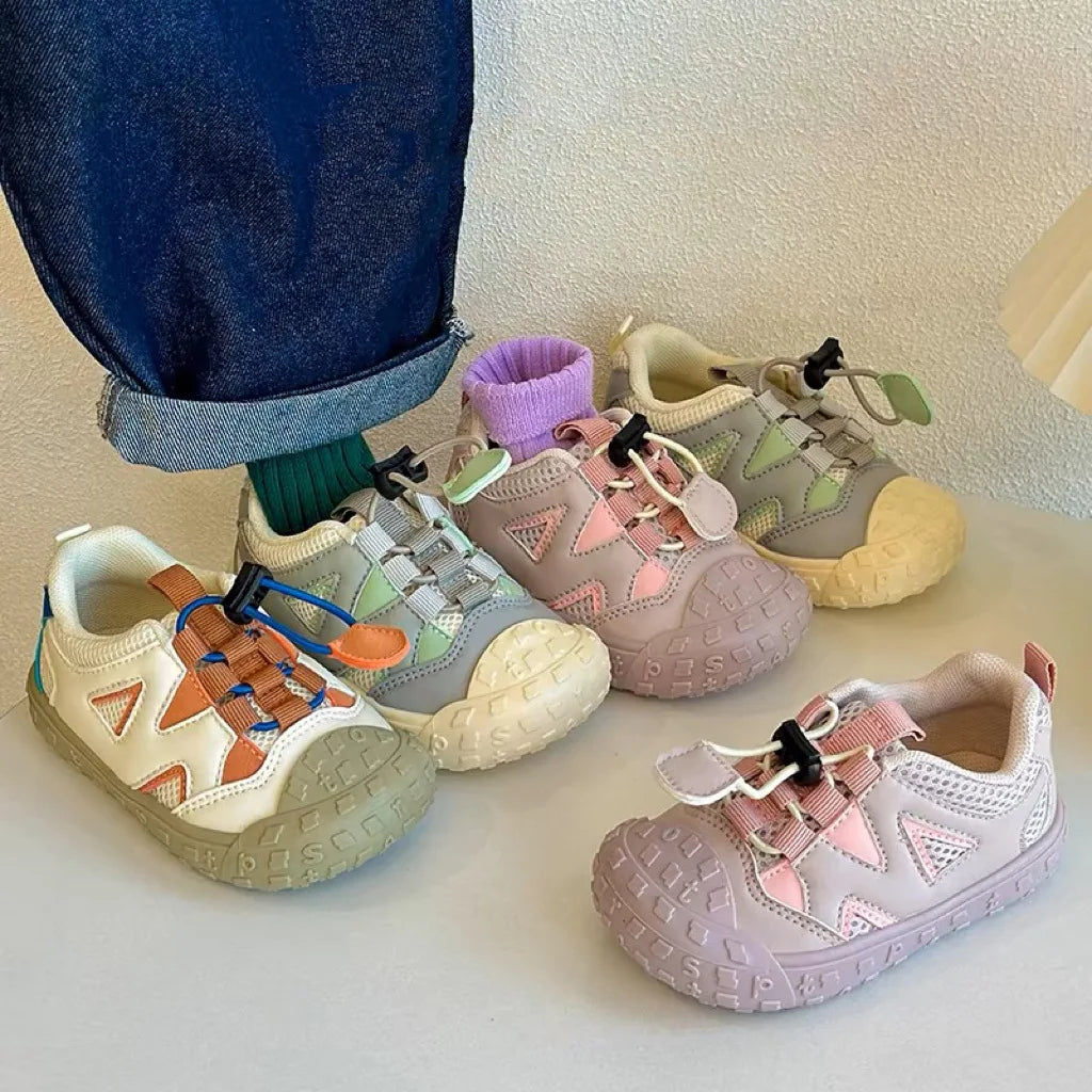  breathable kids sneakers anti-slip Velcro rubber 2