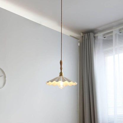 Stylish Folded Ceramic Hanging Light
