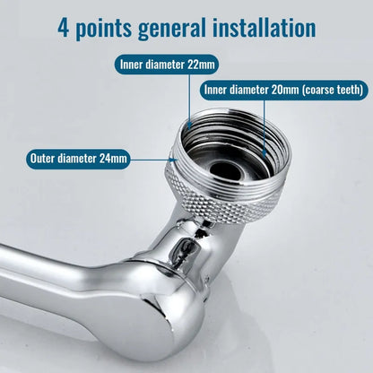 Flexible 360° Rotating Kitchen Faucet