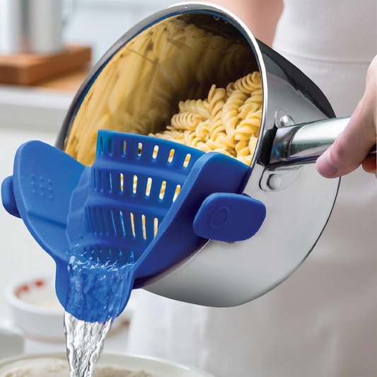 Silicone Pot Colander Clip On Kitchen Strainer - Lusomart