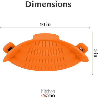 Silicone Pot Colander Clip On Kitchen Strainer