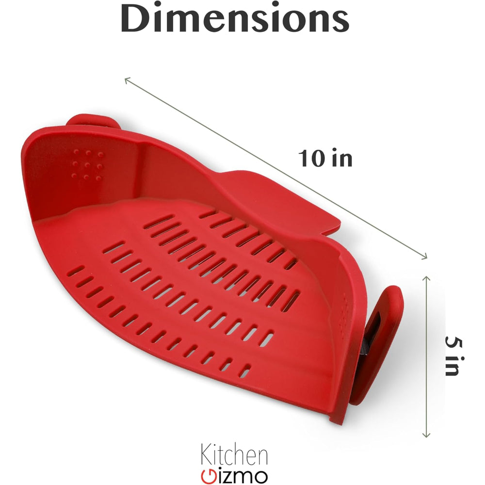 Silicone Pot Colander Clip On Kitchen Strainer