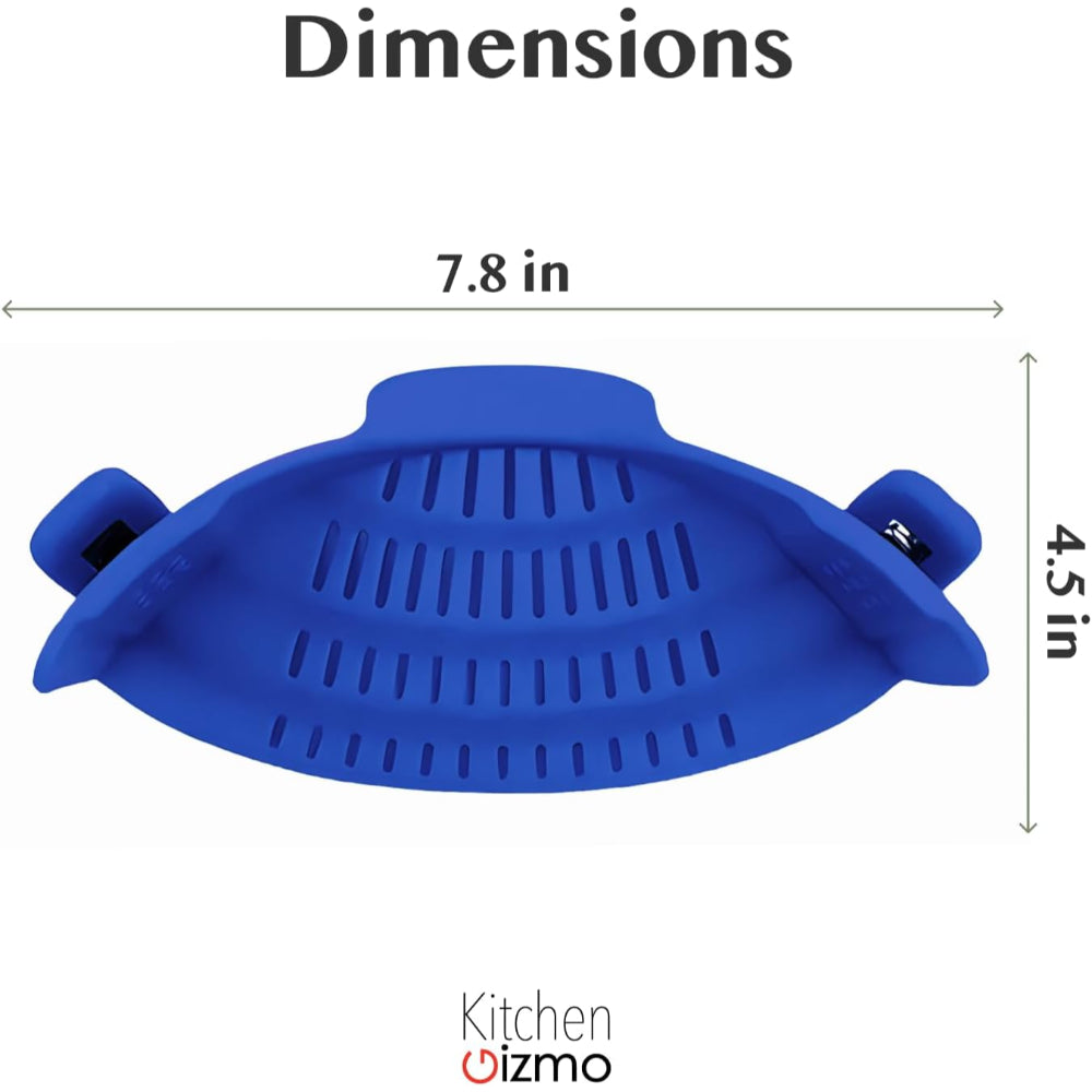 Silicone Pot Colander Clip On Kitchen Strainer