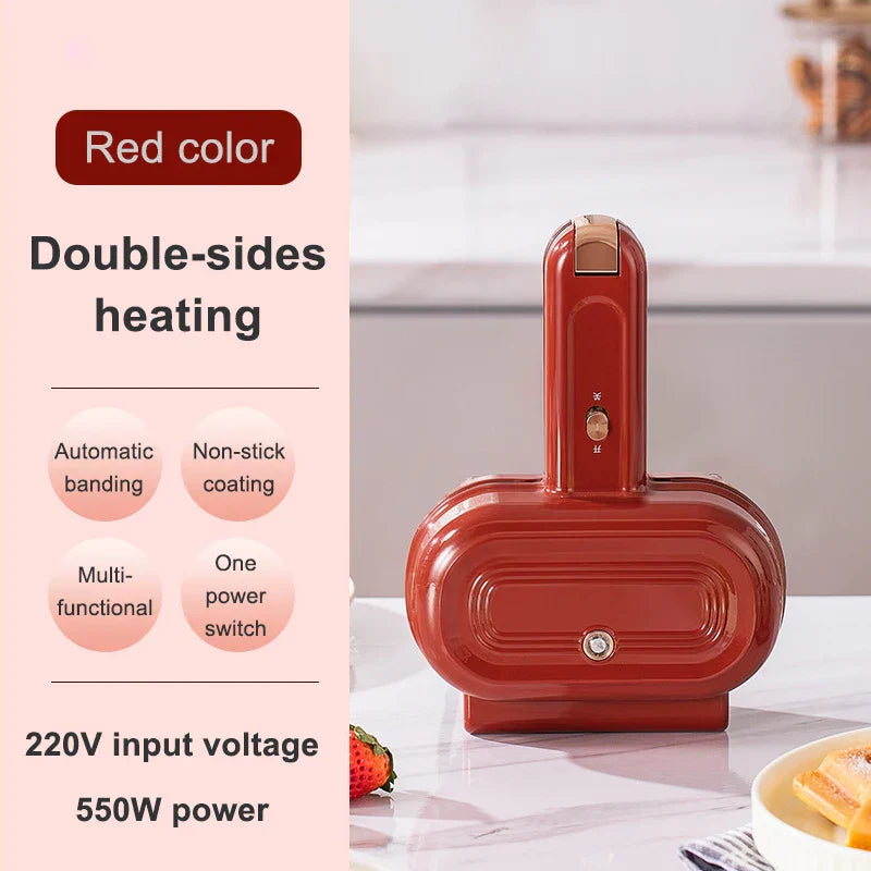 Kitchen Essentials | Mini Non-Stick Toast Press Grill Machine with Quick Heating – Perfect for Toasted Sandwiches and Snacks 0
