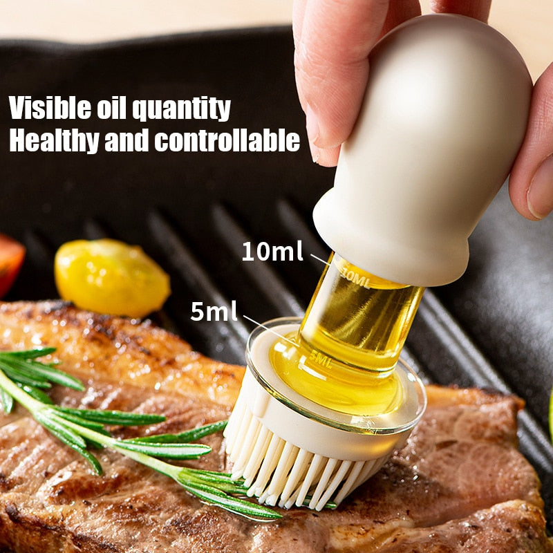 Kitchen Essentials | Oil Spray Bottle with Brush – Versatile Cooking Tool for Easy Oil Application 3