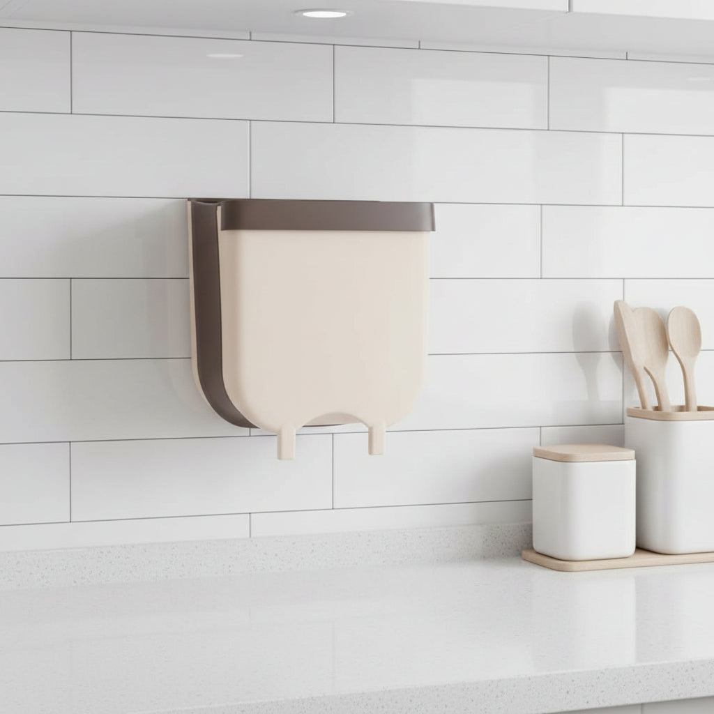 Space Saving Foldable Kitchen Trash Bag Holder