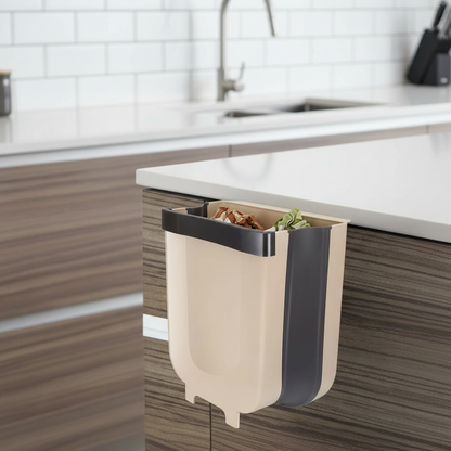 Space Saving Foldable Kitchen Trash Bag Holder