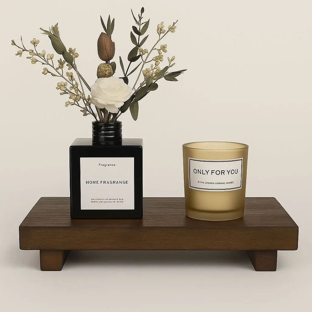 Natural Wood Storage Tray - Lusomart