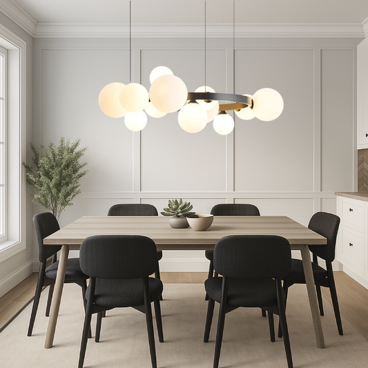 Elegant Glass Chandelier for Modern Living Rooms - Lusomart