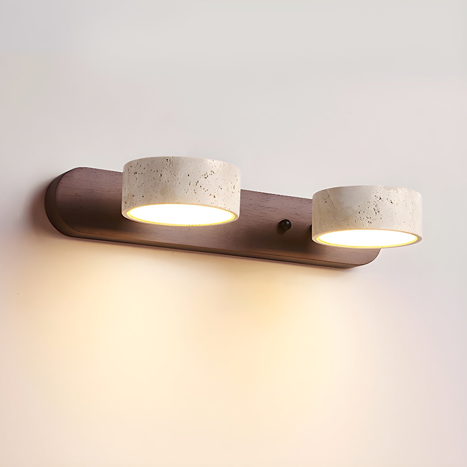 Modern Travertine LED Wall Light for Home Decor - Lusomart