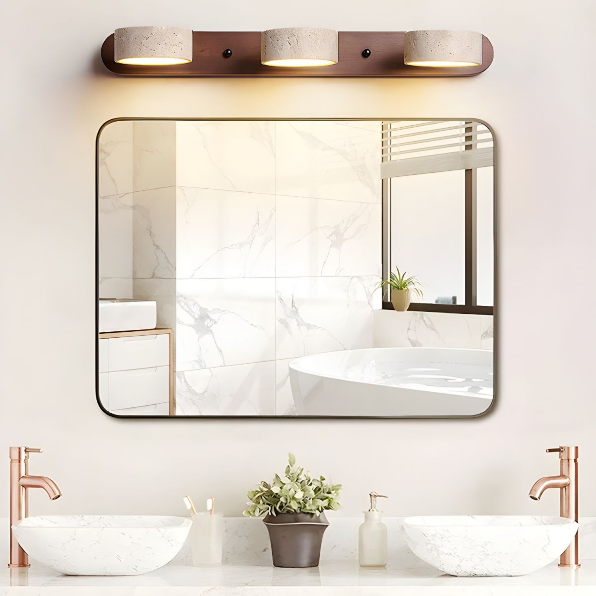 Klaro | Elegant Travertine Wall Lamp for Modern Interiors 3