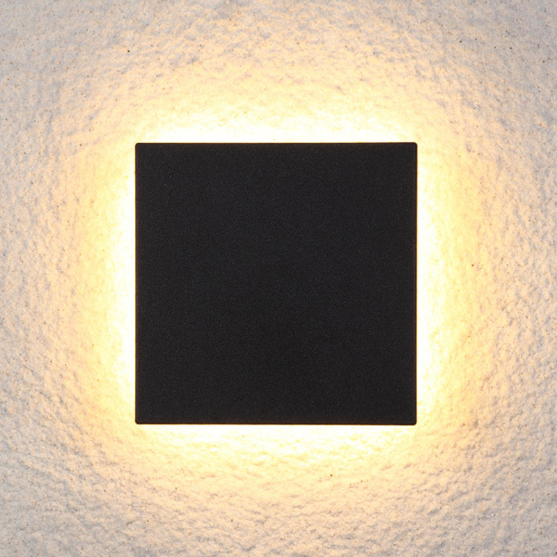 Simple Outdoor LED Wall Light, Black or White