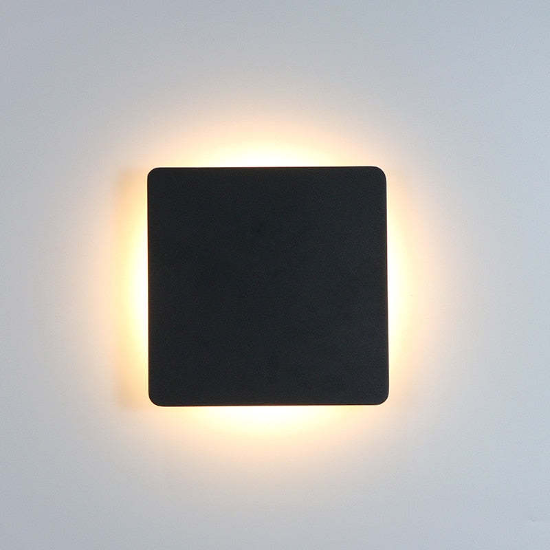 Simple Outdoor LED Wall Light, Black or White