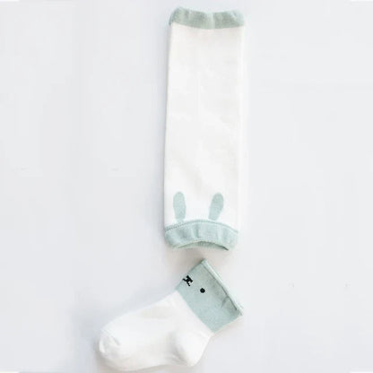 KneeCuddle™ – Soft Knee Pads with Cartoon Print – Baby Leg Warmer Set 10