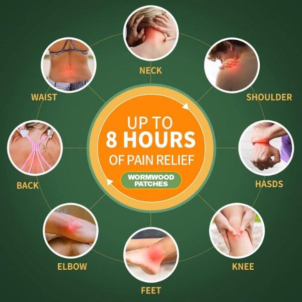 Knee Pain Relief Patch - FitMe 180 PCS Knee Pain Relief Patches Wormwood Sticker Neck Waist Joint Ache Pads 2