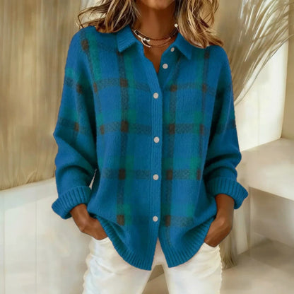 Relaxed Fit Open Cardigan Long Sleeve Button Down