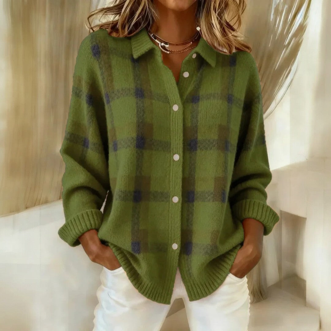Relaxed Fit Open Cardigan Long Sleeve Button Down