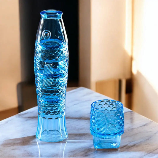Colorful Stackable 4 Piece Glass Cup Set - Lusomart