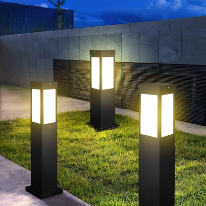 Contemporary Garden Bollard Lamp – Robust Water-Resistant - Lusomart