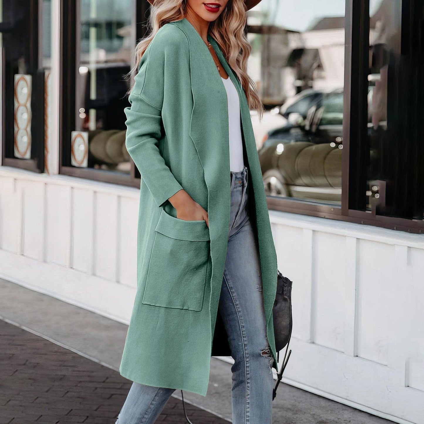 Kylie | Elegant Knitted Winter Suede Coat for Women 2