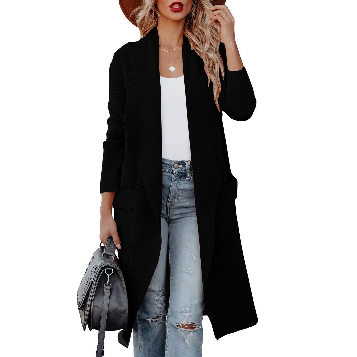 Kylie | Elegant Knitted Winter Suede Coat for Women 5
