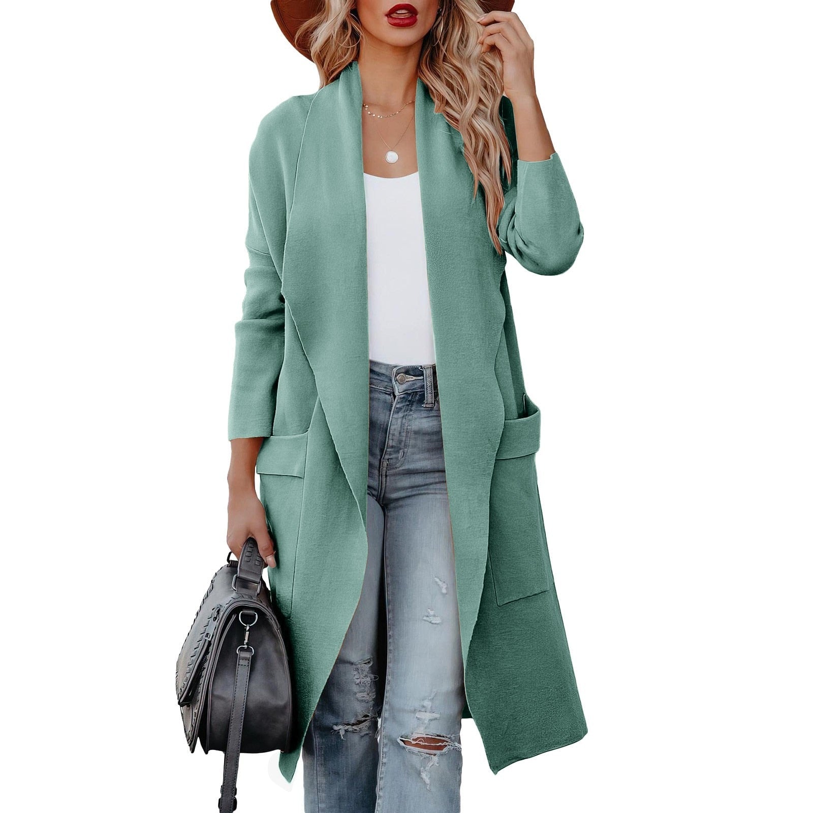 Kylie | Elegant Knitted Winter Suede Coat for Women 6