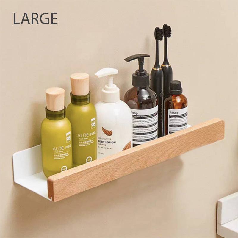 Sleek Bathroom Wall Shelf Space Saving Storage