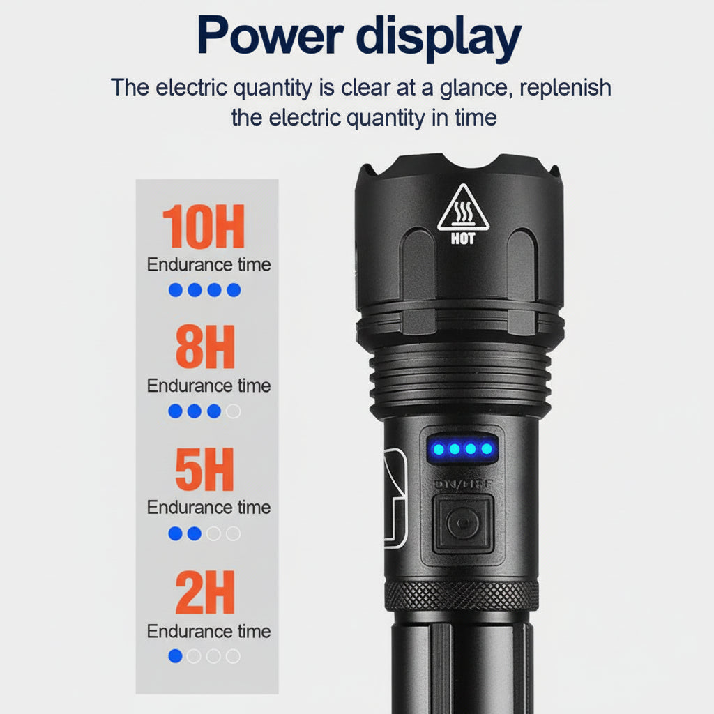 Bright Rechargeable LED Pocket Torch Light