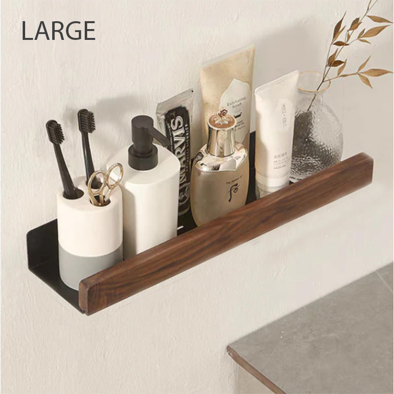 Sleek Bathroom Wall Shelf Space Saving Storage