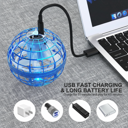 Glowing Remote Control Hover Drone Ball Toy