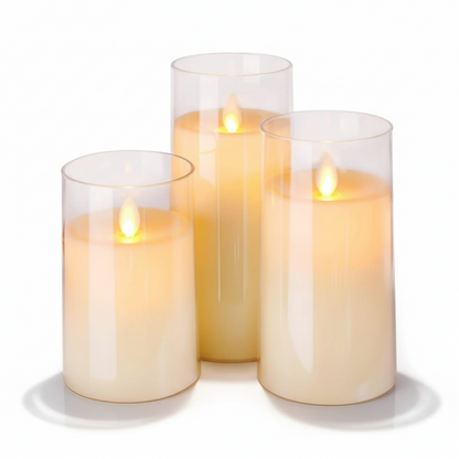 Battery Operated Faux Candle Set with Remote Control