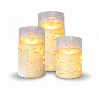 Battery Operated Faux Candle Set with Remote Control