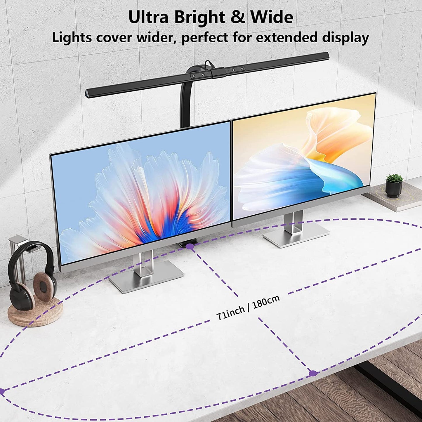 Bright Adjustable LED Desk Light for Home Office