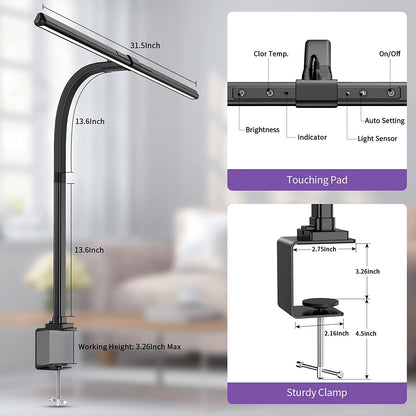 Bright Adjustable LED Desk Light for Home Office